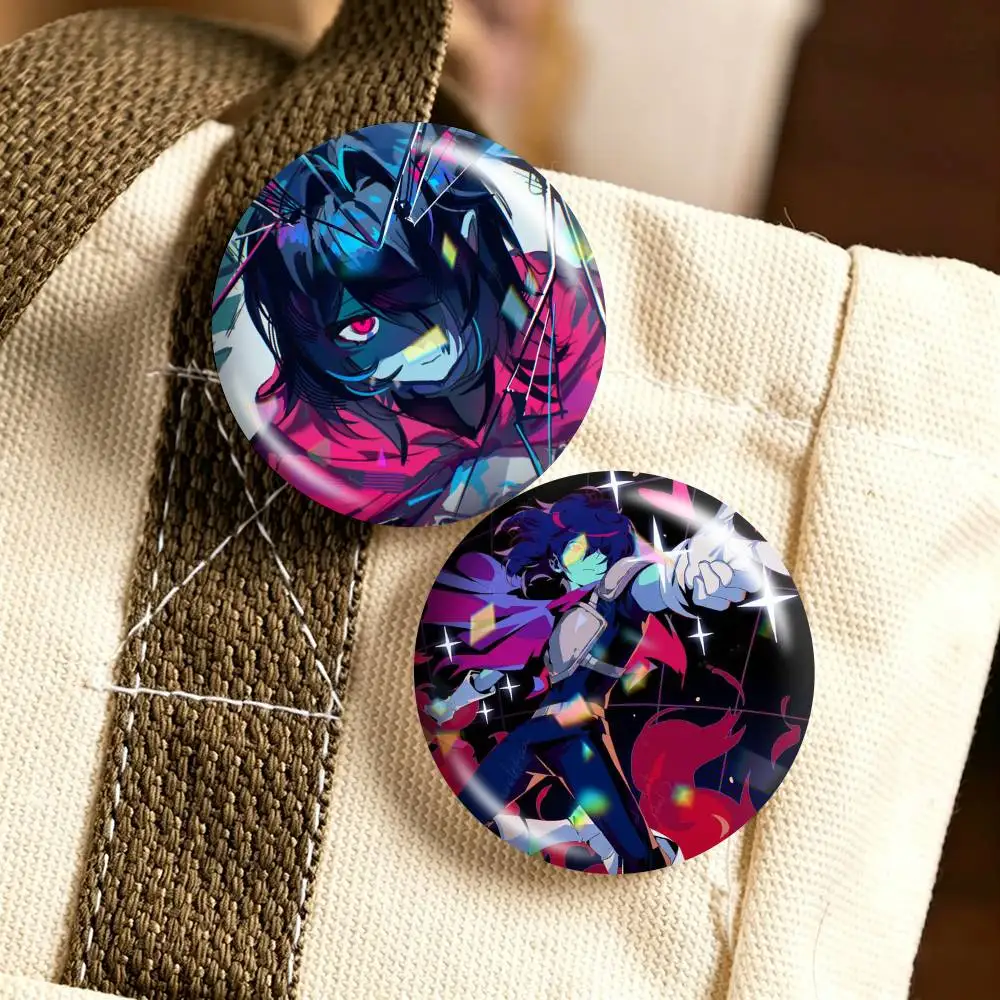 K-Kris D-Deltarune  25 32 44 58 75mm Badges Personalized Round Brooches Pins Accessory Gift