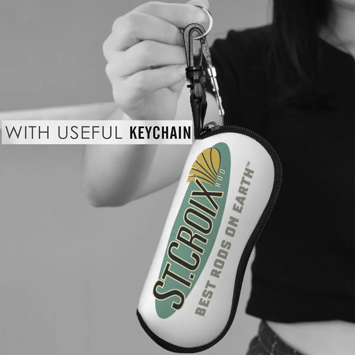 Life Love St Croix Merch シェルメガネケースプロテクターサングラスボックス女性男性ソフト眼鏡バッグポーチ