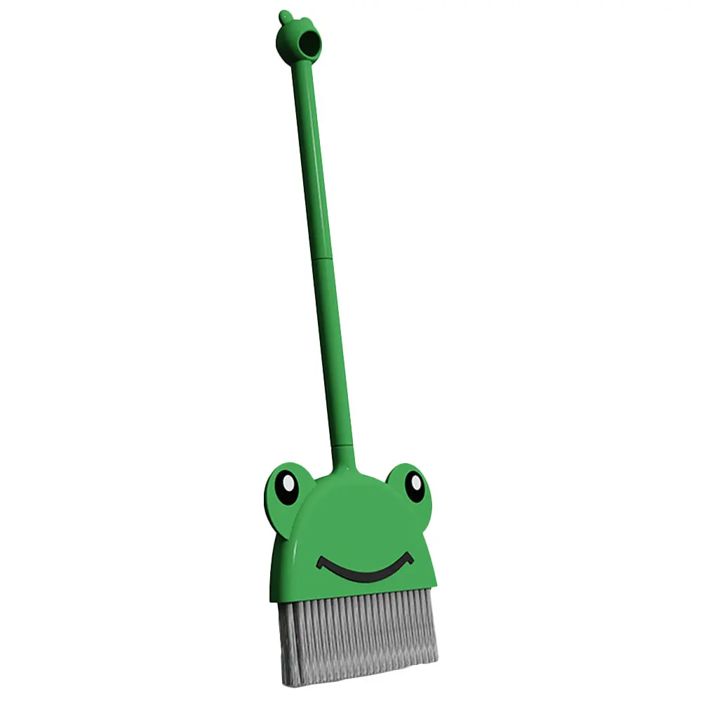 

Kids Broom Cute Cartoon Sweep Toy Children Cleaning Tools Frog Shape Long Use Pretend Play Vacuum Housekeeping Supplies