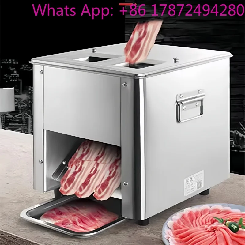 Portable Handheld Fully Automatic Electric Meat Slicer Cutter Meat Dice Cutting Machine