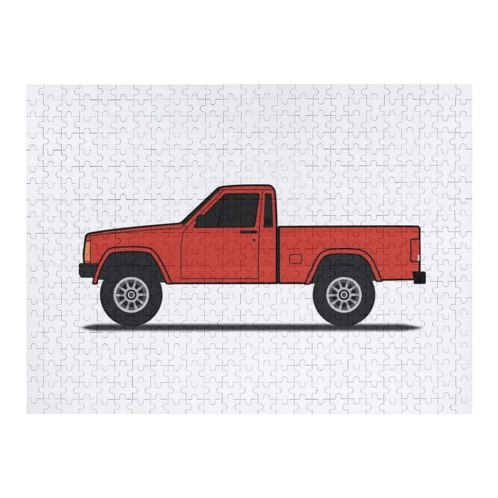 

Comanche MJ pickup truck red OEM turbine wheels Jigsaw Puzzle Wooden Name For Children Puzzle