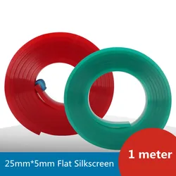 25mm*5mm Flat Silkscreen Squeegee Rubber 60A 65A 75A 80A DIY Silk Screen Printing Ink Scratch Board Tools Squeegee Rubber Blade