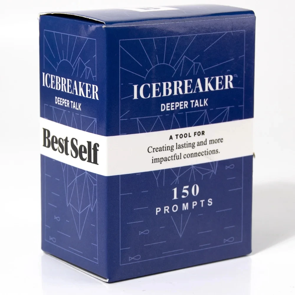 Icebreaker Deeper BestSelf Talk Game Deck，Intimacy Conversation Starter Deck, Powerful Tool，Strengthen Relationships Card Game