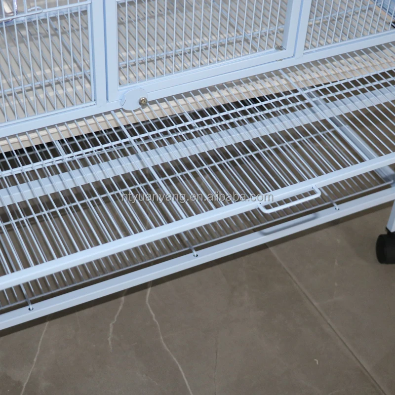Großer weißer Draht-Metall-Hun – Bird Cage Parrot Bewertung und Preis