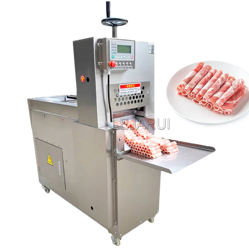 Electric Cnc Beef Rolling Cutter Mutton Slicer Mutton Rolling Cutter  Frozen Meat Shaping Machine