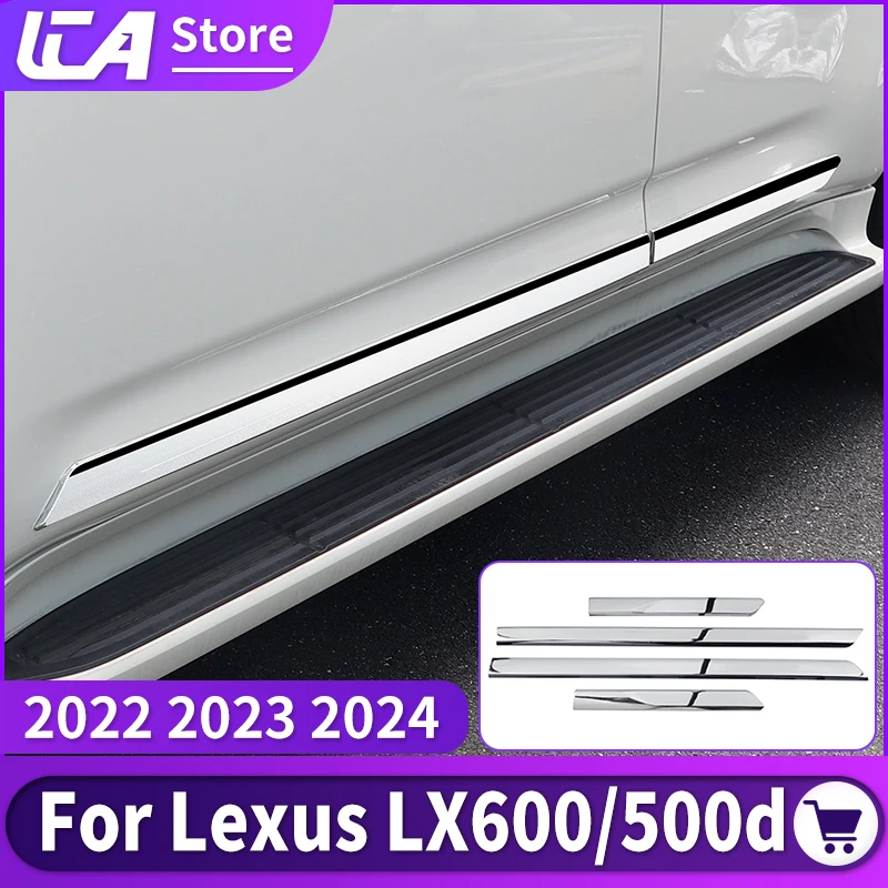 

For Lexus LX600 500d LX 600 2024 2023 2022 Exterior Accessories Upgrade Protection Styling, Car Door Chrome Decoration Strip