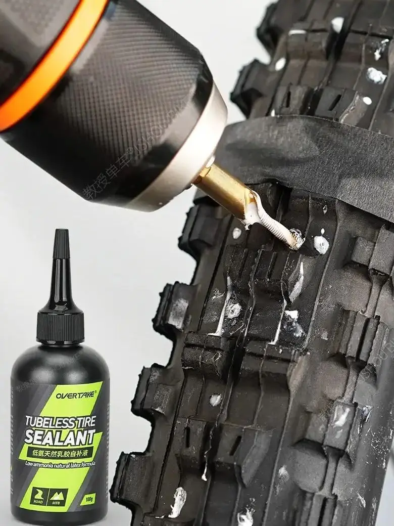 AliExpress NONE 100g OVTK Bike Tubeless Tire Sealant MTB Road bike Puncture Repair Fluid Instant Sealing Bicycle Tire Repair Kits Bike parts