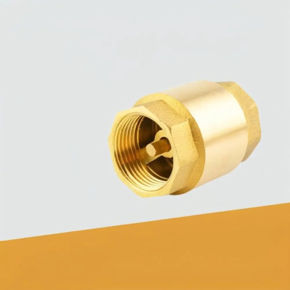 For Water Shield Brass Vertical Check Valve Industrial Non Return Fitting One Way Spring Loaded Water Control