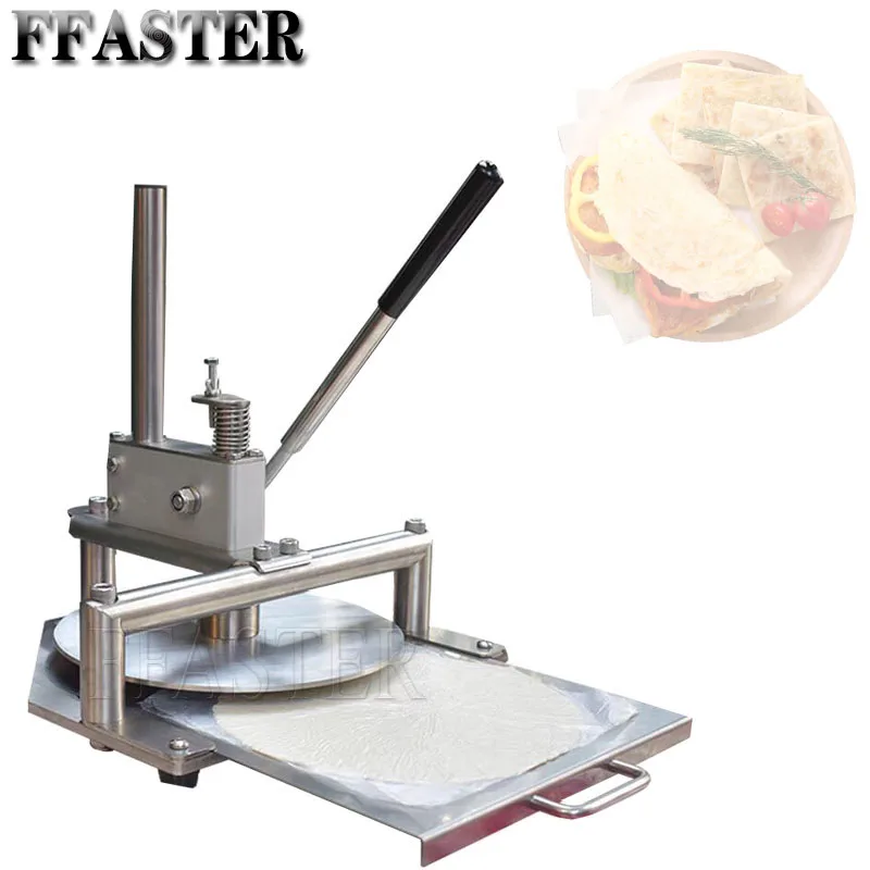 Manual Pizza Pastry Presser Machine Dough Press Roller Egg Pancake Flattening Machine