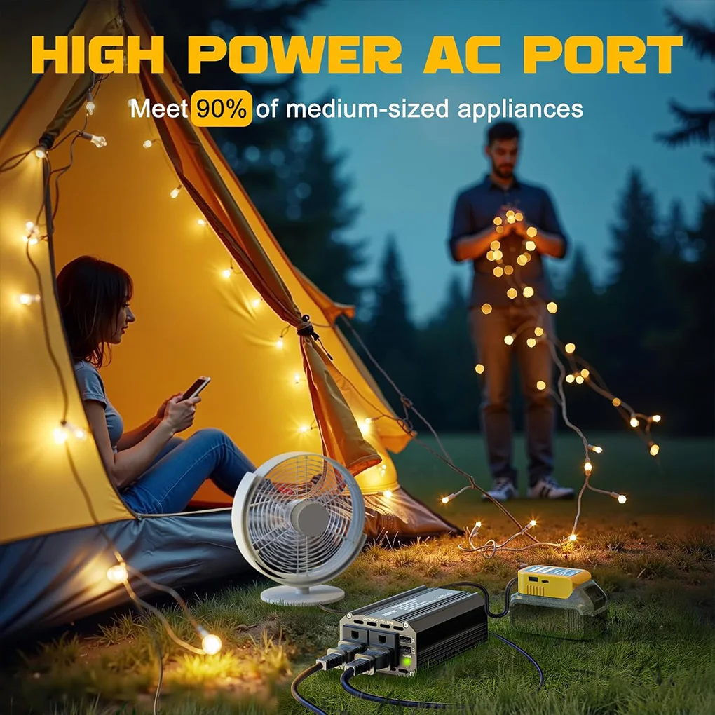 300W Car Power Inverter Converter Tool for Vehicles Computer Laptop Phone Fast Charging 20V to 110V USB Inverter Adaptor US Plug