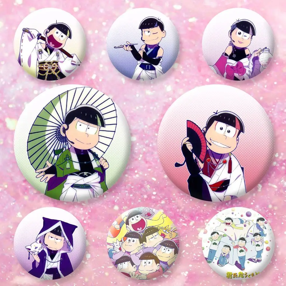 

Mr. Osomatsu Brooches Cartoon Badge Pins Backpack Hat Accessories Friend Gift