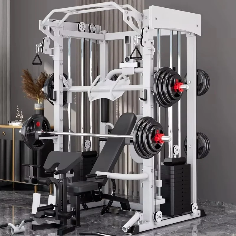 Multi-Function Home Use Machine Squat and Bench Press Rack Trainer