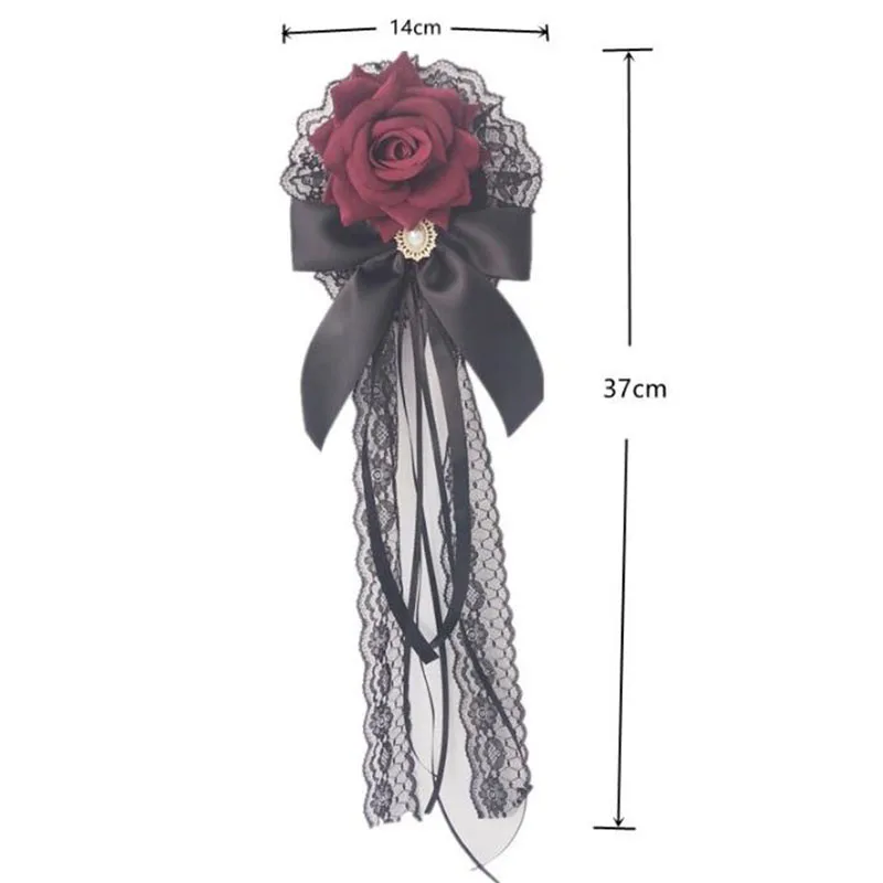 Palace Style Lolita Cla Hair Accessories Velvet Rose Flower Ball Hairpin Gothic Lolita Hair Accessories Dark Gothic Style Access