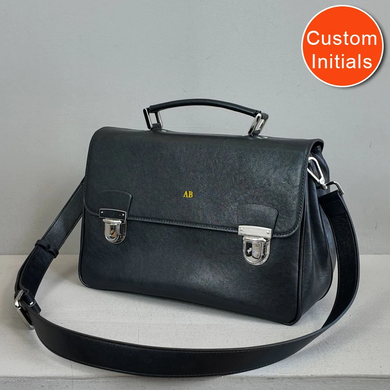 

Бесплатные кожаные сумки-мессенджеры с инициалами для женщин, роскошная дизайнерская сумка-кошелек, 2026, новинка из воловьей кожи с верхней ручкой и замком на плечо