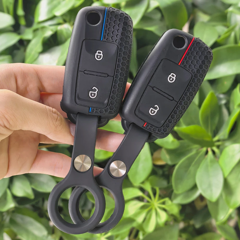 2 Buttons Shell Fob For VW Volkswagen MK4 Bora Golf 4 5 6 Jetta Passat Polo Bora Touran Skoda Seat Car Key Case Cover