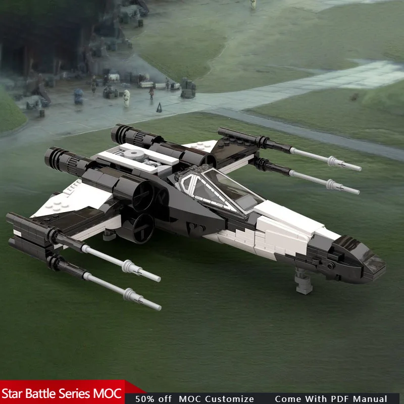 578 PCS Space War Partisan T65b Starfighter 20 Update MOC Customize Modular Building Block Popular Model DIY Holiday Toy Gifts