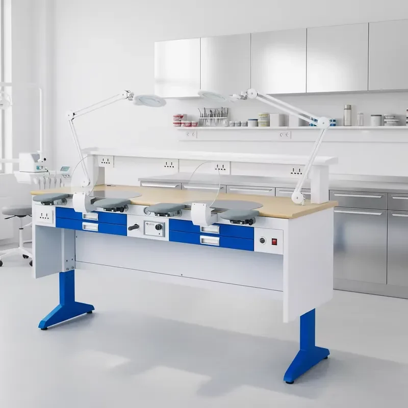 【2026】 Wholesale Multi-function Lab Bench 1.6m Double Technician Work Table Lab Workbench Workstation