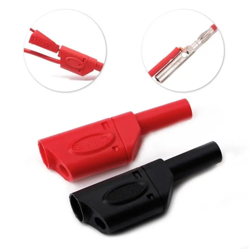 H7JF 10 zestawów 4 mm męska płaszcz złącza złącza lutowniczego wtyczki bananowej