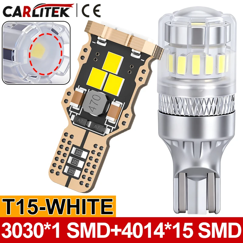 

2 шт. W16W T15 светодиодные лампы Canbus без ошибок светодиодный резервный фонарь T16 921 912 светодиодные лампы 4014 автомобильный фонарь заднего хода 6000/6500K белый 12 В 24 В