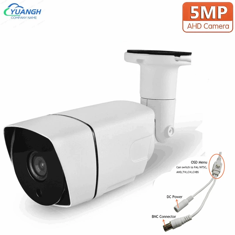 5MP Bullet AHD CCTV Camera Outdoor 3.6mm Lens 4 IN 1 Analog Security Camera IR Night Vision