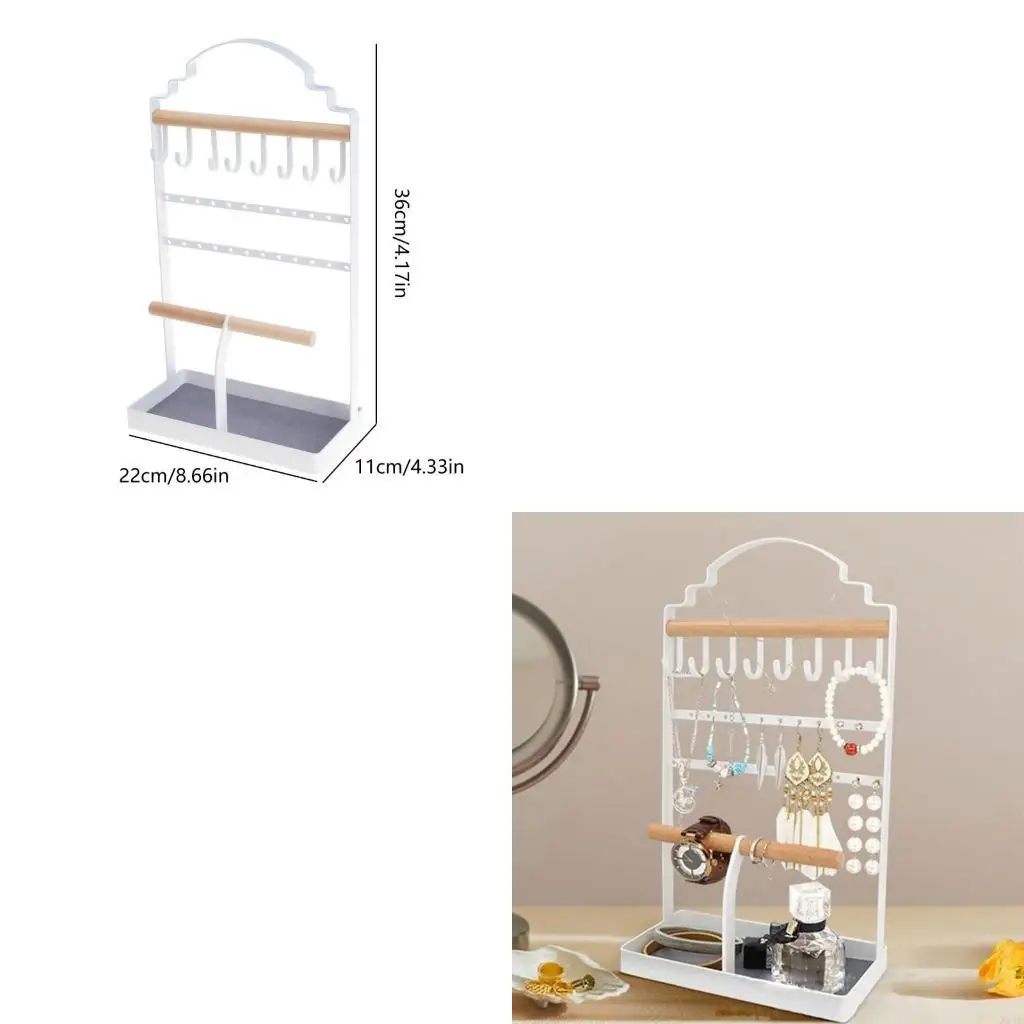 

Органайзер для ювелирных изделий, дисплей для ожерелья, стойка для хранения ювелирных изделий в виде башни с лотком для хранения