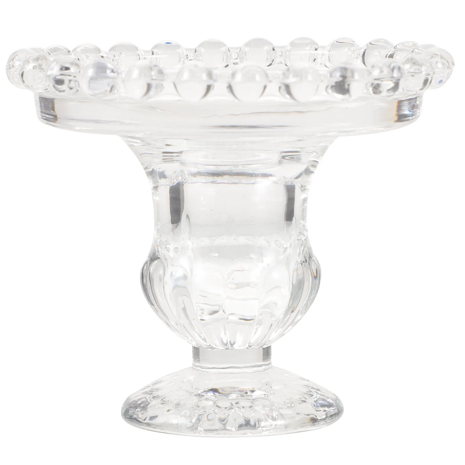 Glass Dessert Stand with Clear Dome Cover Mini Cupcake Stand Compact Lightweight Elegant Design for Cake Display Food