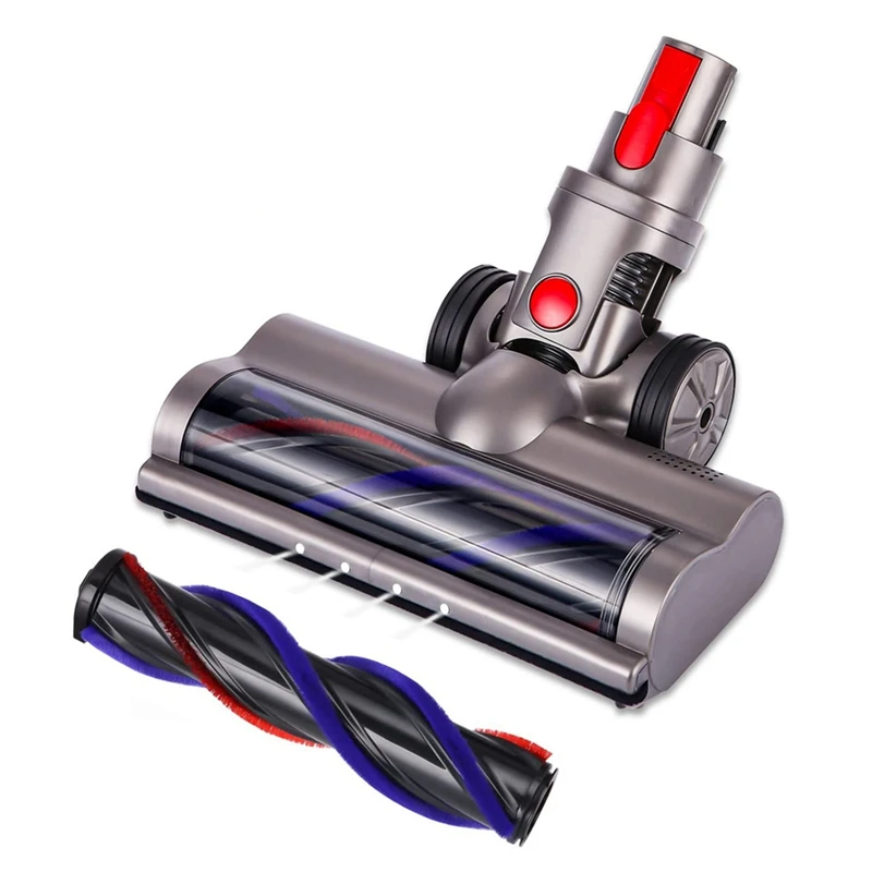 Turbo Electric Motorized Brush For Dyson V7 V8 V10 V11 V15 Brush Cleaner Head With LED Light For Carpet Tile Hard Floor