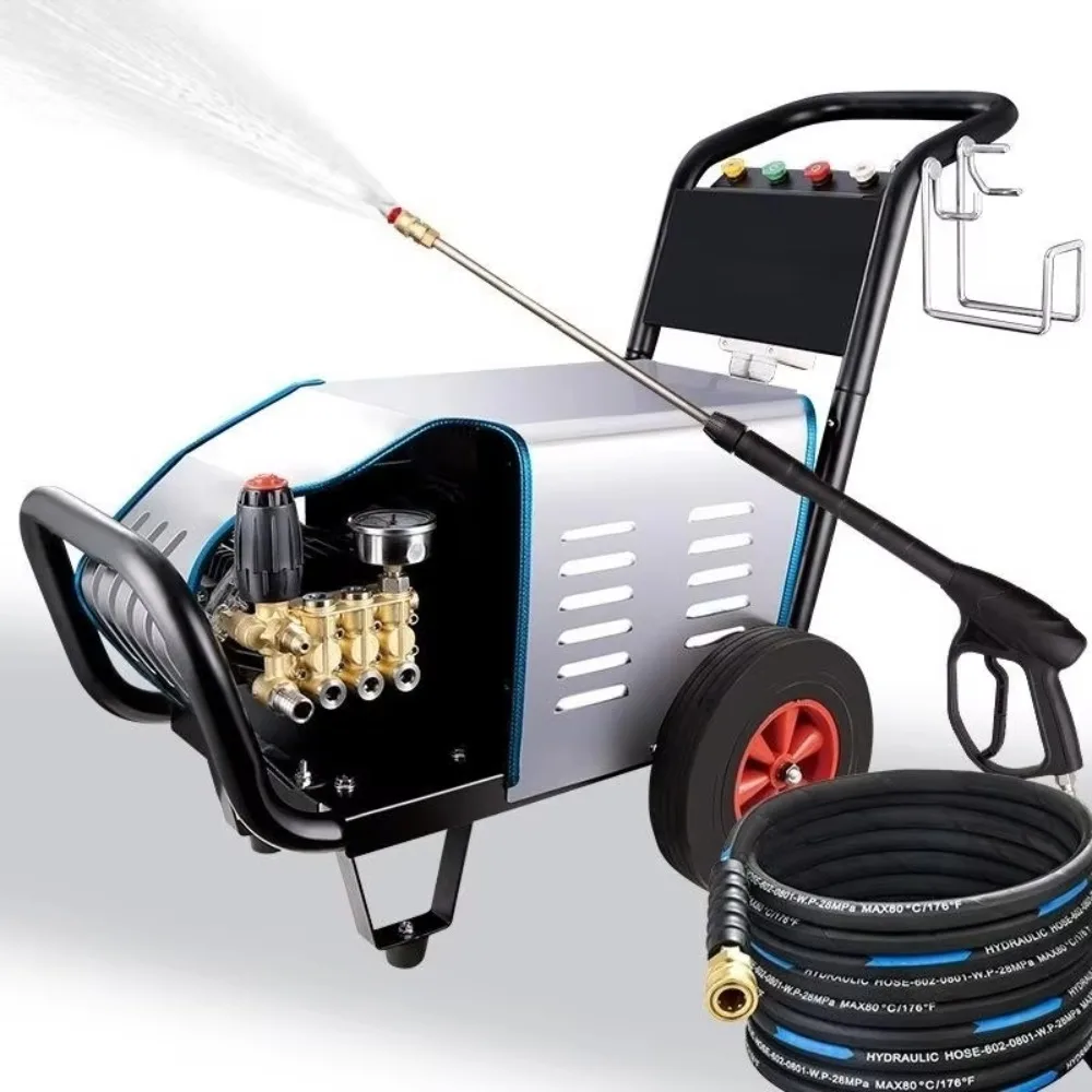 High Power 220V Portable Electric Pressure Washer, Household and Commercial Car Wash Machine, Automatic Cleaning Equipment