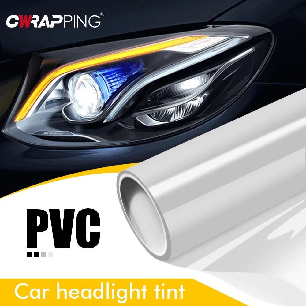 30x200cm Car Transparent Film Tint Vinyl Wrap Sticker PVC Changer Headlight Taillight Sticker Light Film for Car Accessories