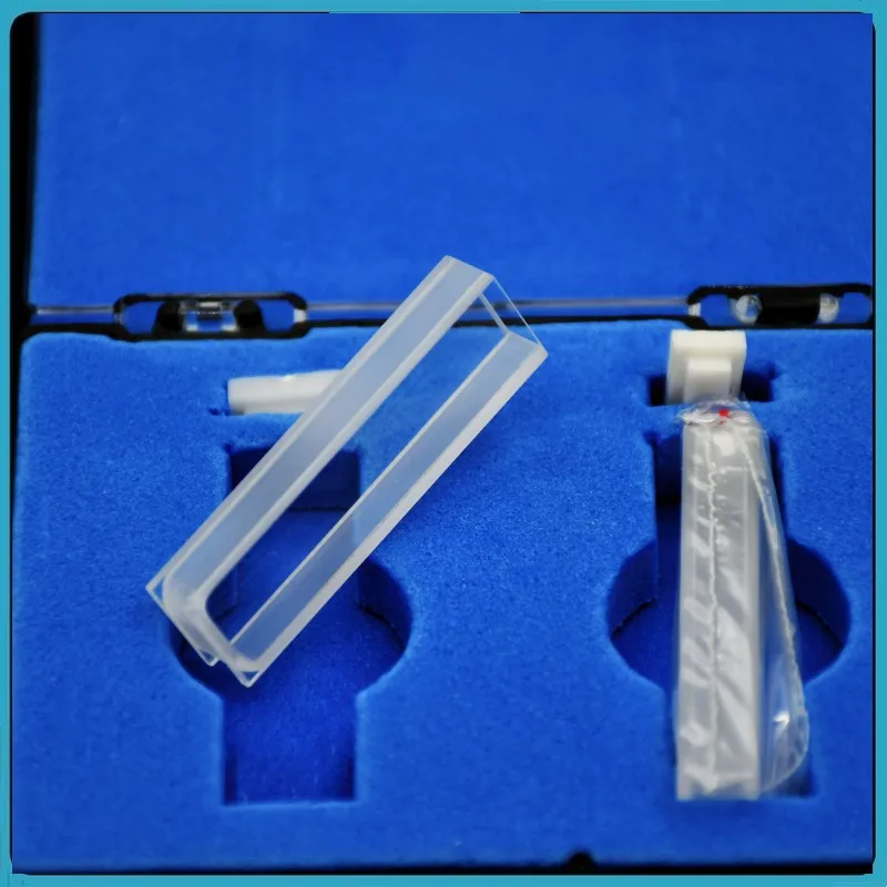 Glass Cuvette (Liquid Sample Cell) 1.7 ml Light Path 5 mm Absorption Cells For Spectrophotometer Frit Sintering Technology 2/PK