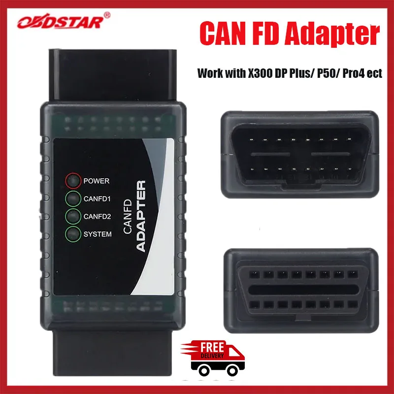 OBDSTAR CAN FD Adapter Works with X300PRO4/ X300 DP PLUS Car Diagnosis Tool For Chevrolet GMC Buick Hyundai Kia ECT GM Airbag A+