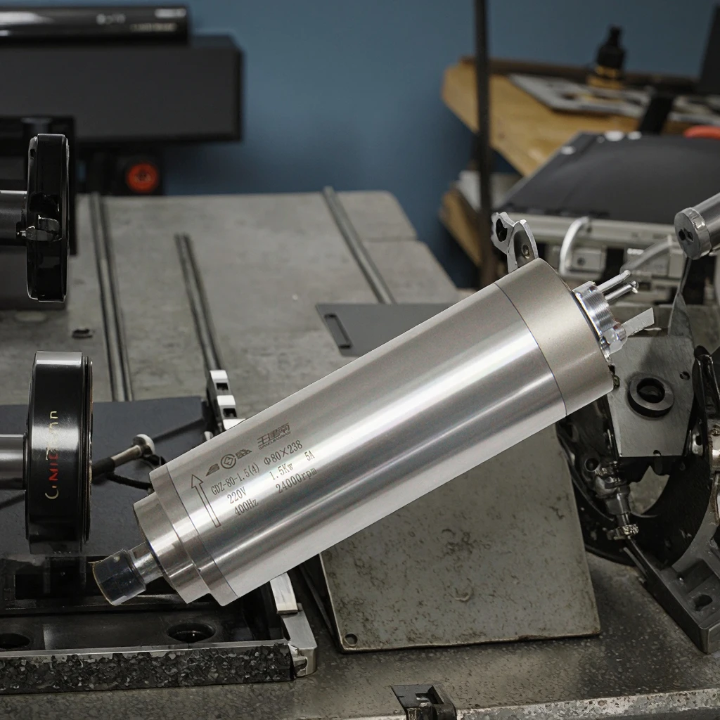 High Quality Low Cost CNC CNC Router Spindle 1.5KW Water Cooled (GDZ 80-1.5) for Wood Engraving