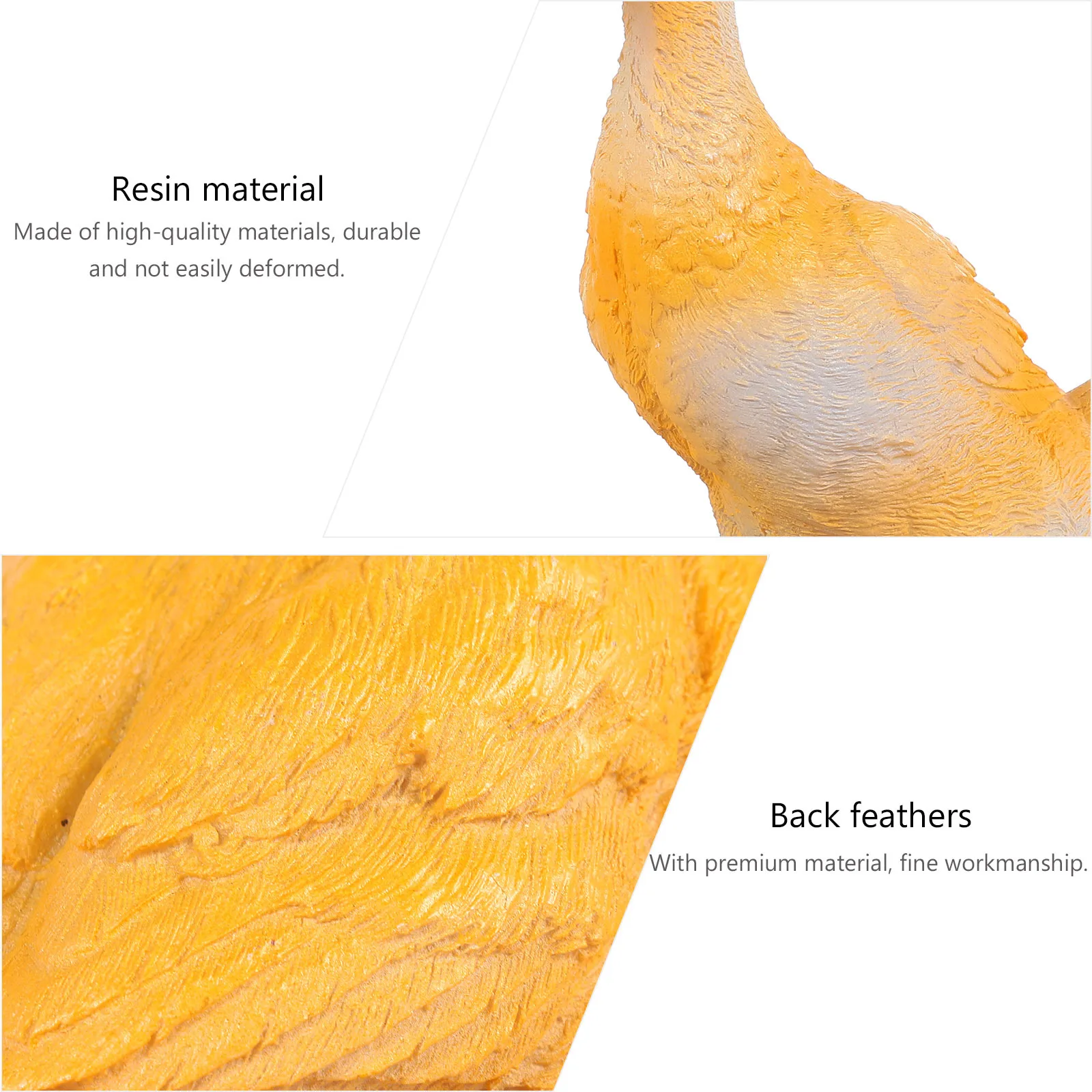 

Resin Duck Garden Ornament Durable Outdoor Lawn Decoration Realistic Texture Yard Adornment Garden Statue Figurine