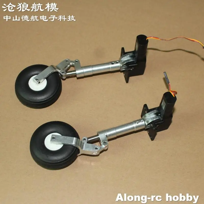 Pièce d'avion RC 135-215mm, amortissement rétractable principal à une roue, train d'atterrissage à genoux, choc à vis sans fin pour modèles d'avion 3-5kg
