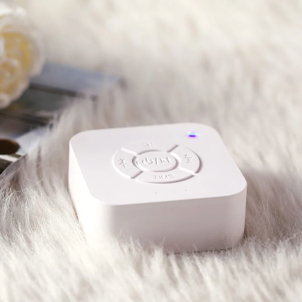 Máquina de ruido blanco recargable por USB, dispositivo de sonido para dormir y relajarse, para bebés y adultos, para viajes de oficina