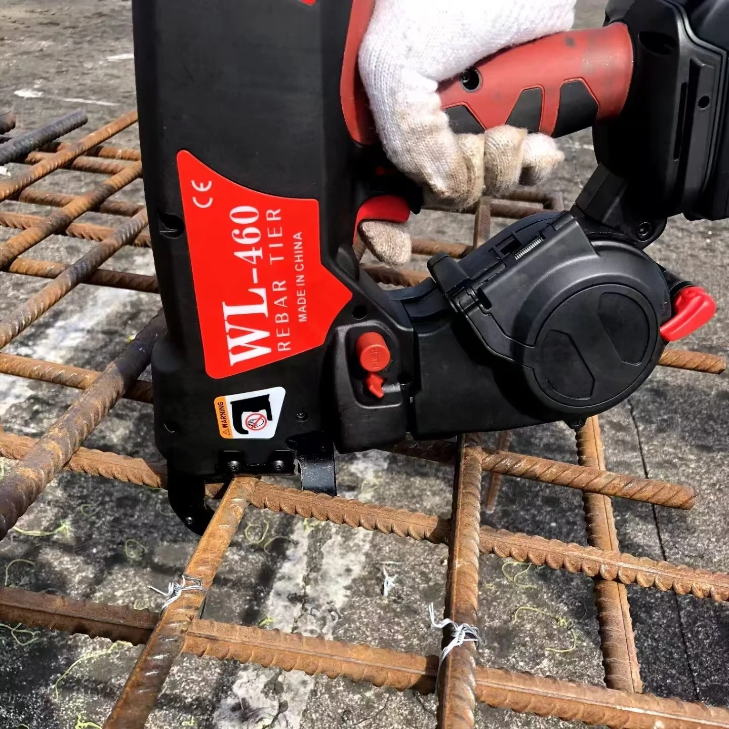 Max Rb441t Rb611t Twin Wire Tier, Wl-460,Automatic Rebar Tying Machine with 18V Li-ion Battery, Double Brushless Motor