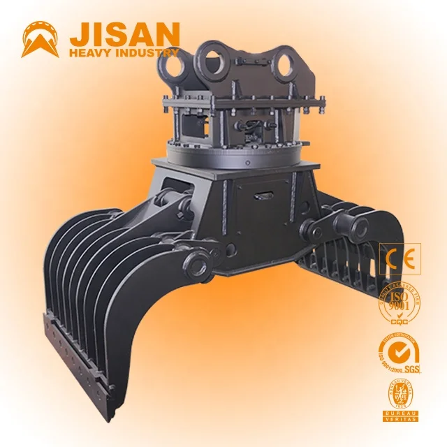 

Add To Compareshare Demolition & Sorting Grab Hydraulic Rotating Scrap Grapple For 15ton Excavator