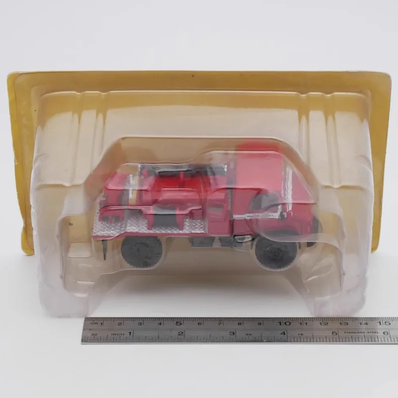 Escala 1:43 ixo unimog 404 modelo de carro de liga de motor de bombeiros fundido produto acabado simulação brinquedo coleção presente modelo estático