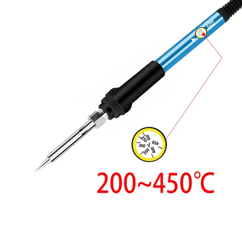Mini Soldering Iron Adjustable Temperature Electric Solder Iron Rework Station Mini Handle Heat Pencil Welding Repair Tools 60W