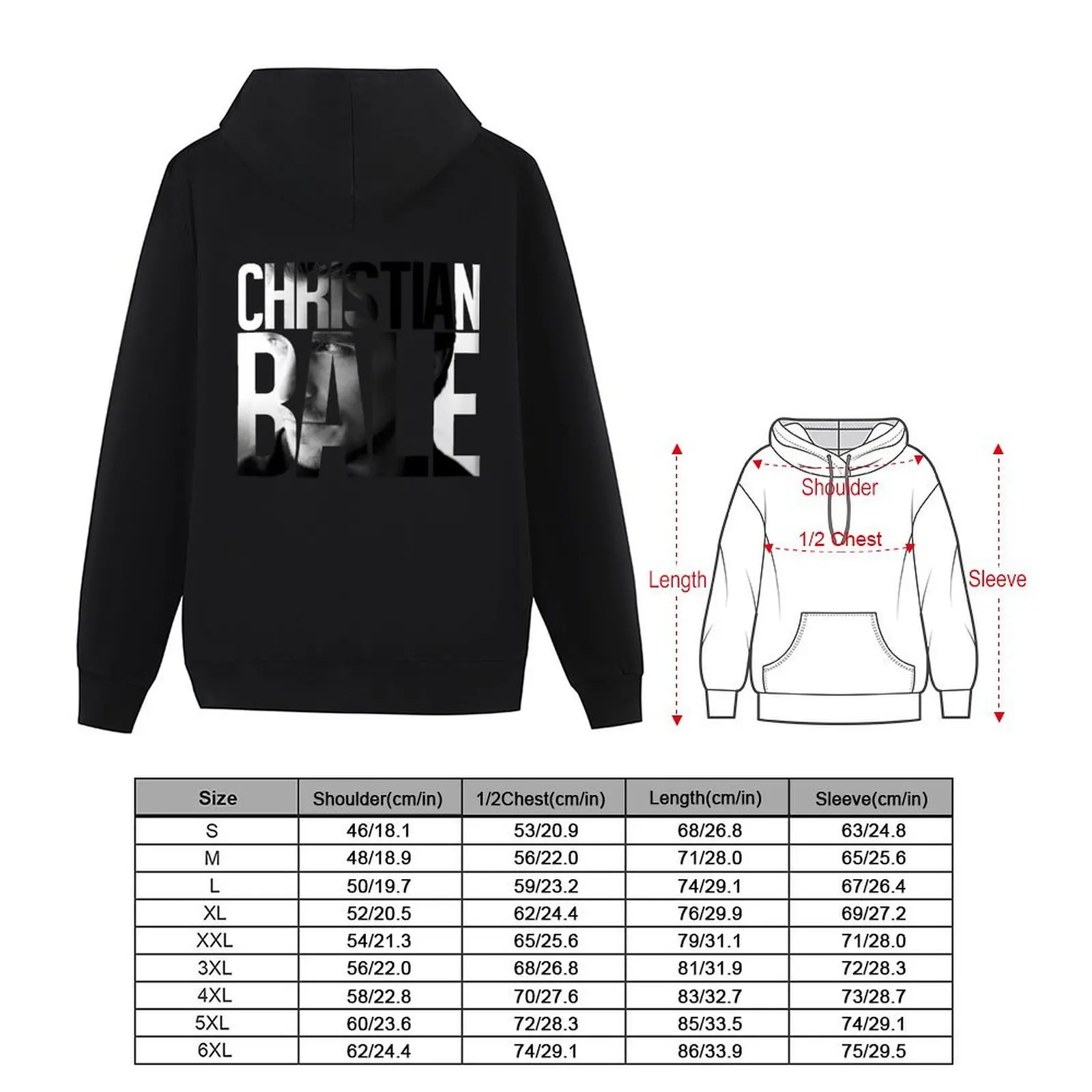 كريستيان بيل هوديي الملابس الجمالية الرجال ملابس الخريف ملابس الخريف ملابس رجالية هوديي رجل