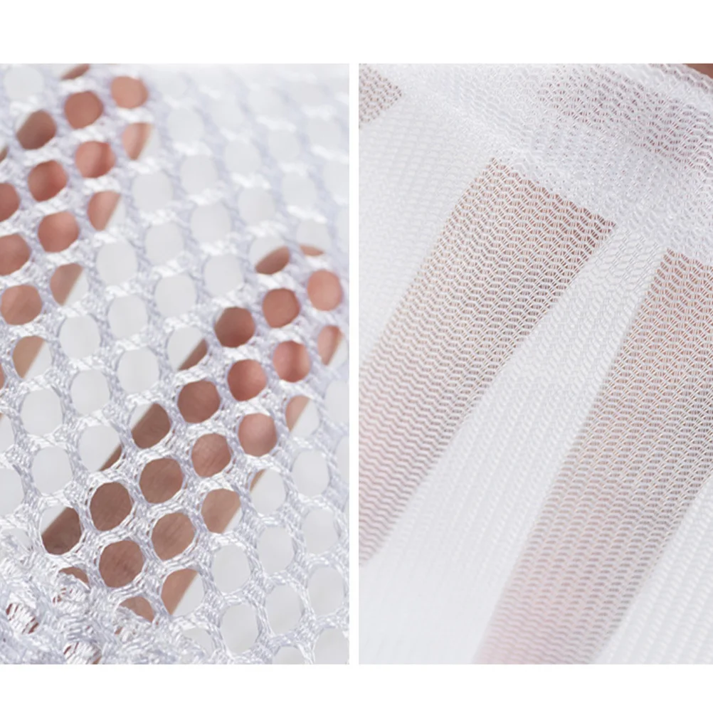 

3Pcs Drawstring Laundry Bags White Mesh Protective Washing Bags Delicate Clothes Guard Washer Dryer Sizes S M L