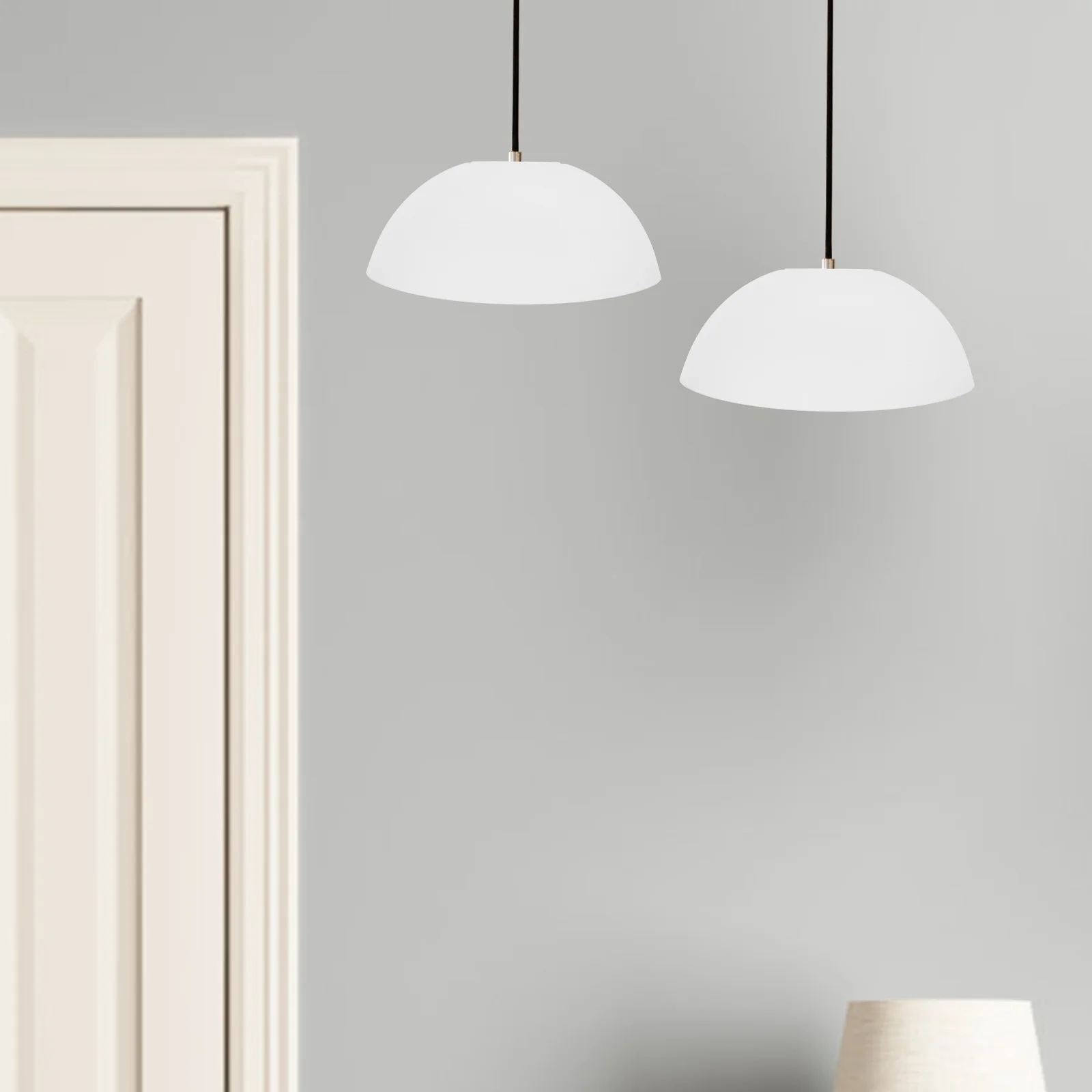 

2Pcs Plastic Lamp Shade Stable Structure Easy Installation Ceiling Lamp Cover for Home Ceiling Light Shade Lampshade