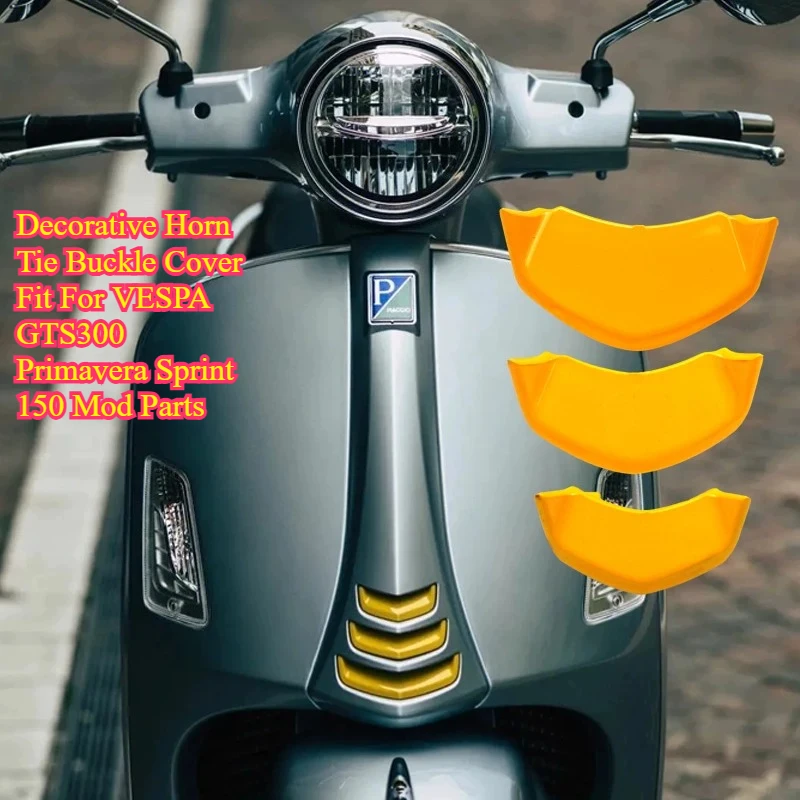 Horn Cover Tie Buckle Decorative Shell Mod Accessories Fit For Piaggio VESPA GTS300 Primavera Sprint 150 Scooter