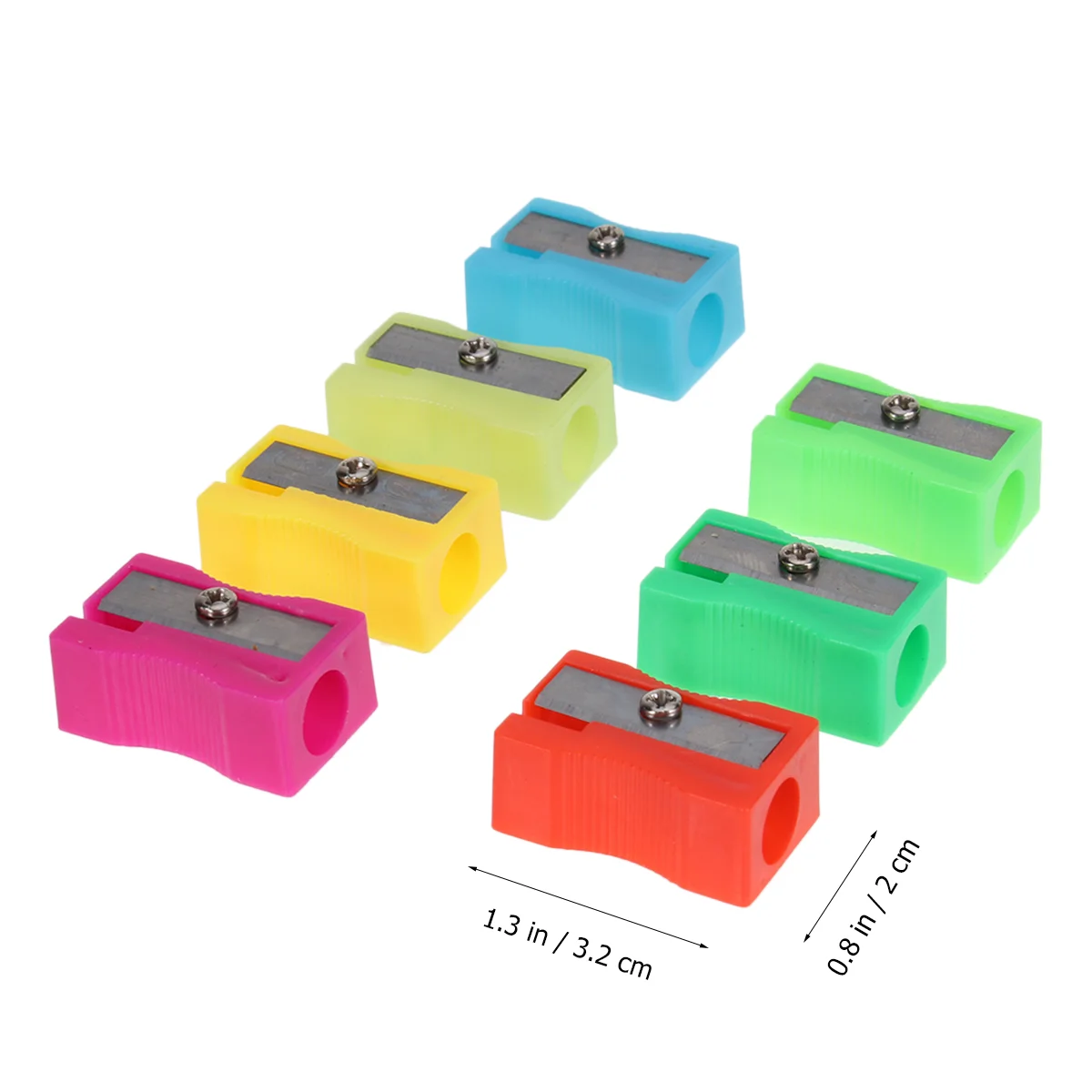 Hand Held Lápis Sharpener para Crianças, Mini Rolo Pequeno, Sobrancelha Handheld Student, 72 Pcs