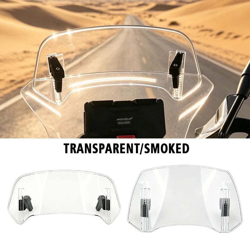 Universelle Motorrad-Windschutzscheibenverlängerung, verstellbarer Spoiler, zum Anklemmen, Windschutzscheibenabweiser, geeignet für alle Motorradteile