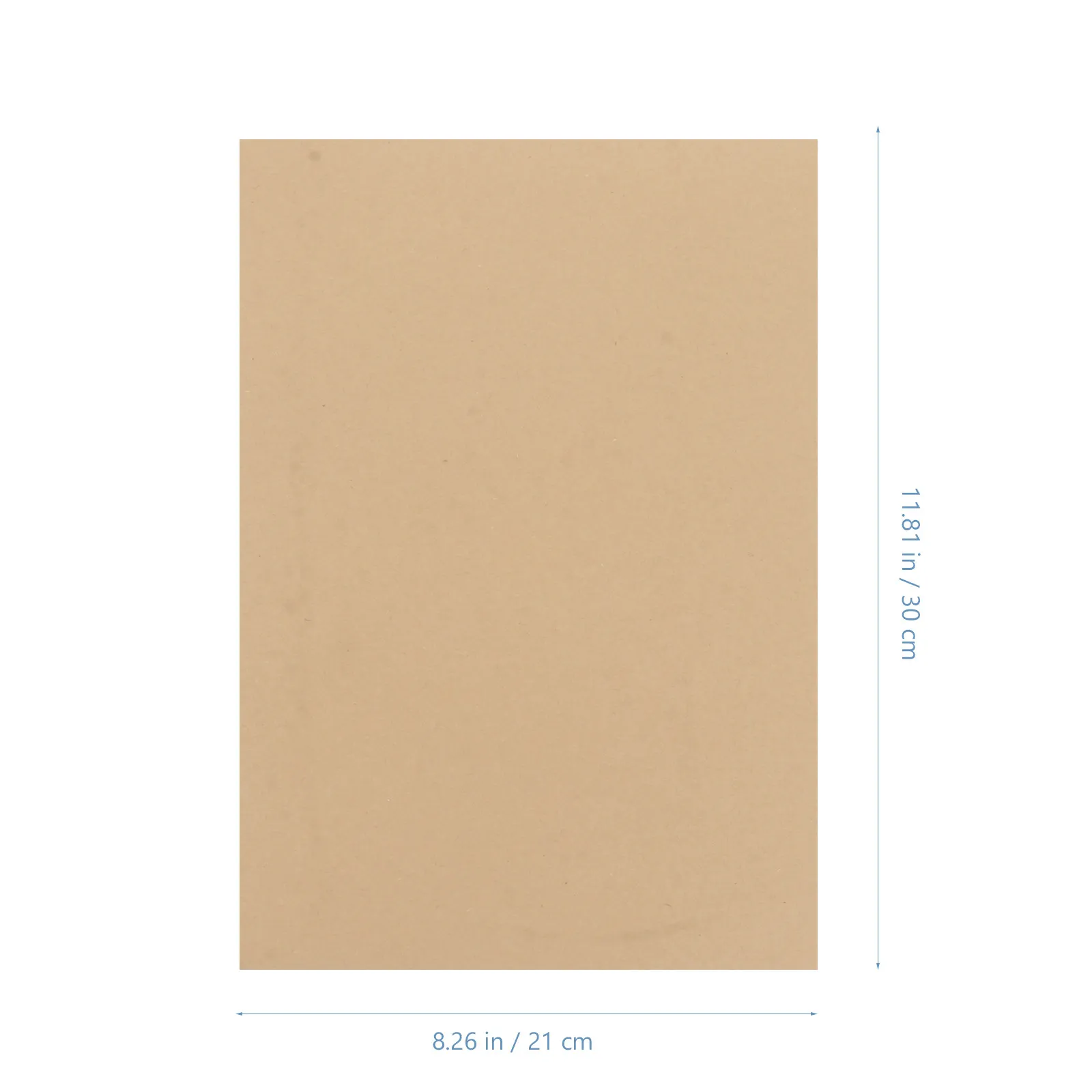 100Sheets Kraft Letter Paper A4 Vintage Light Brown Stationery Paper for Writing Craft Wrapping Old Fashioned Design 80G