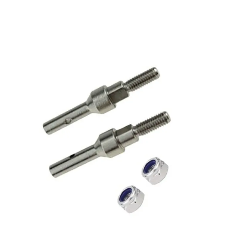 Suitable for MJX 1/18 H18P 1/18 H18P RC Car High Hardness Metal Front and Rear Door Bridge Output Shaft Upgrade Parts