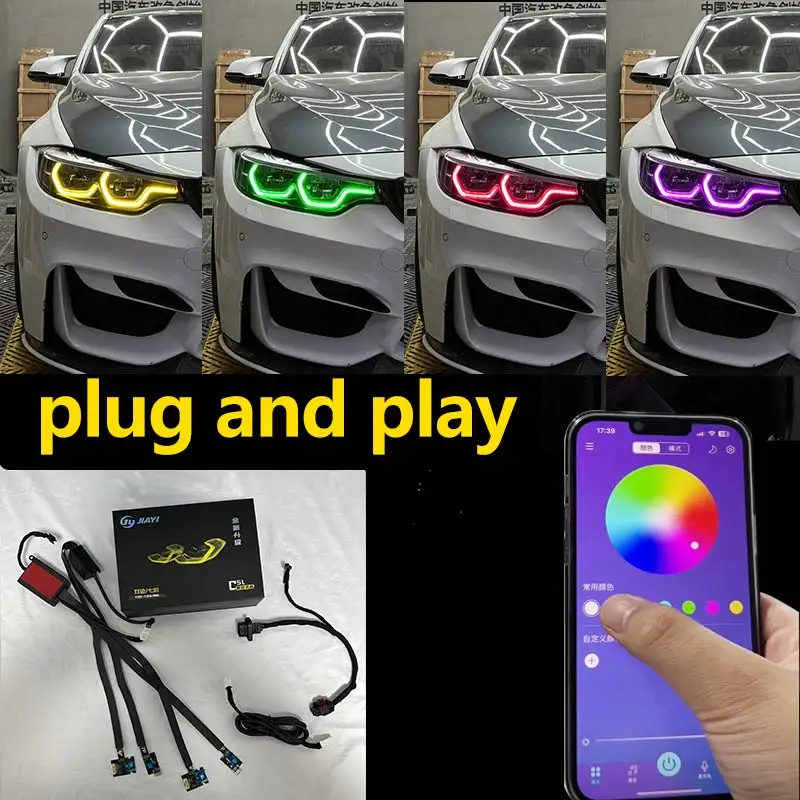 Hot Sale J ONE Is Suitable for  F80 M3 F82 M4 LCI Headlights Yellow Red RGB DRL LED Panel Multi-color Daytime Running Light Modu