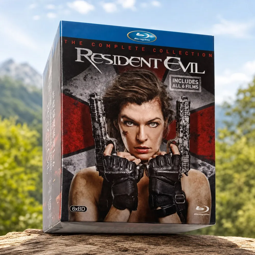 Blu-ray HD Movie Resident Evil 1–6 Box Set with Chinese English Traditional Chinese and Japanese Subtitles