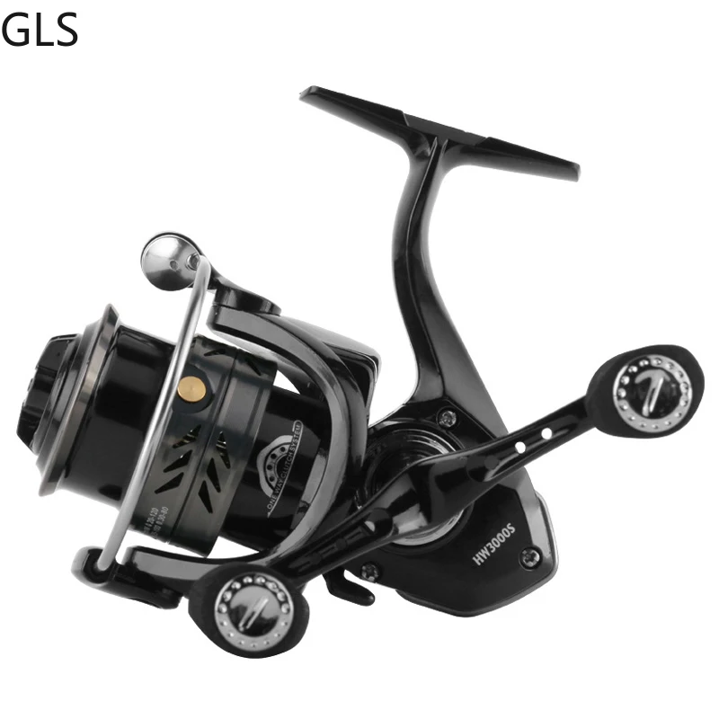 

GLS 2000 3000 серия Max Drag 6 кг Высококачественная маленькая Рыболовная катушка 5 + 1 шарикоподшипник металлическая двойная качалка фотокатушка для спиннинга